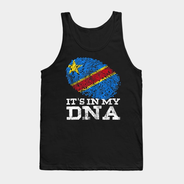 It's In My DNA Congolese Gifts African Tee DRC DR Congo Flag Tank Top by Carmenshutter